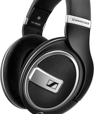 Sennheiser HD 599 SE Open-Back Headphones, Premium Design, Natural Balanced Audio, Comfortable Fit, Wired Headphones for Music, Gaming, School, Work, Black